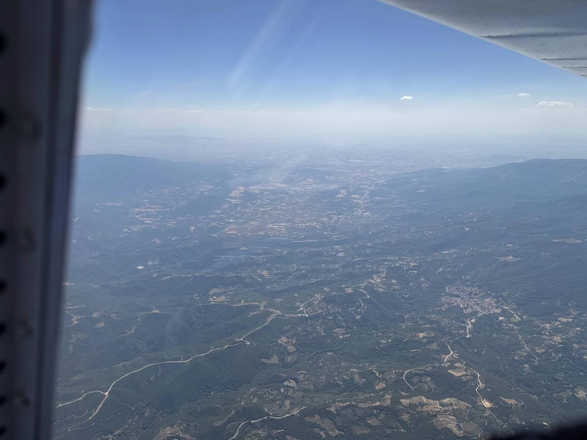 Άποψη της κοιλάδας των Τεμπών